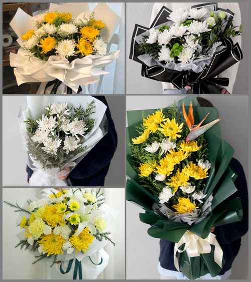 山东青岛胶州市胶西镇白事花束代送
